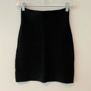 BCBG Maxazria black mini skirt